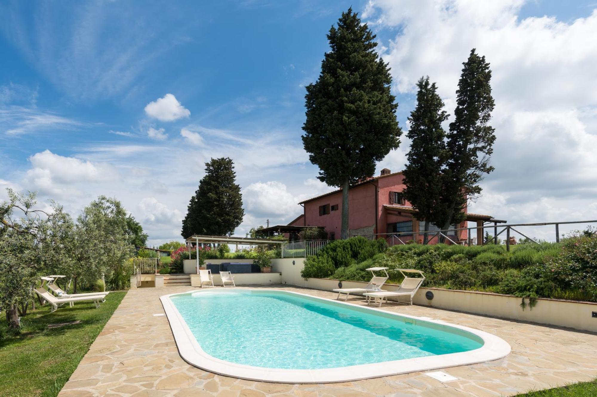 Вилла Azienda Agrituristica Bellavista Монтеспертоли Экстерьер фото