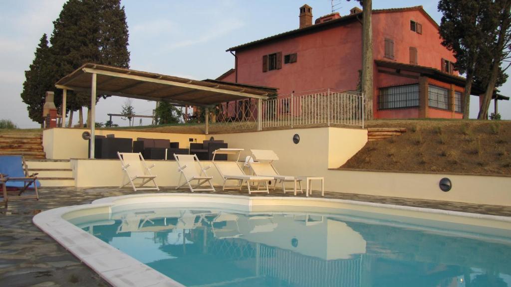 Вилла Azienda Agrituristica Bellavista Монтеспертоли Экстерьер фото
